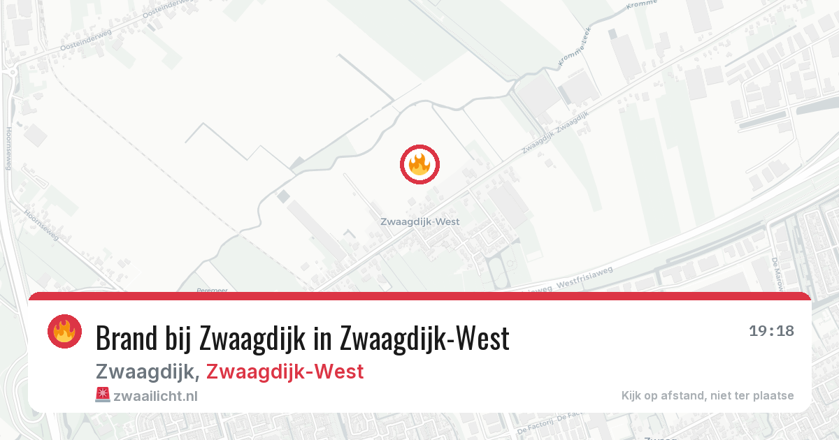 Brand bij Zwaagdijk in Zwaagdijk-West — 23 jan 2026