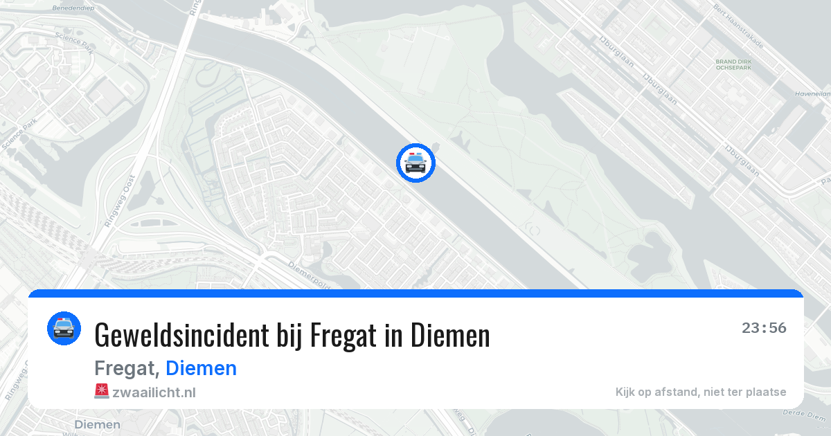 Geweldsincident bij Fregat in Diemen — 13 mei 2026