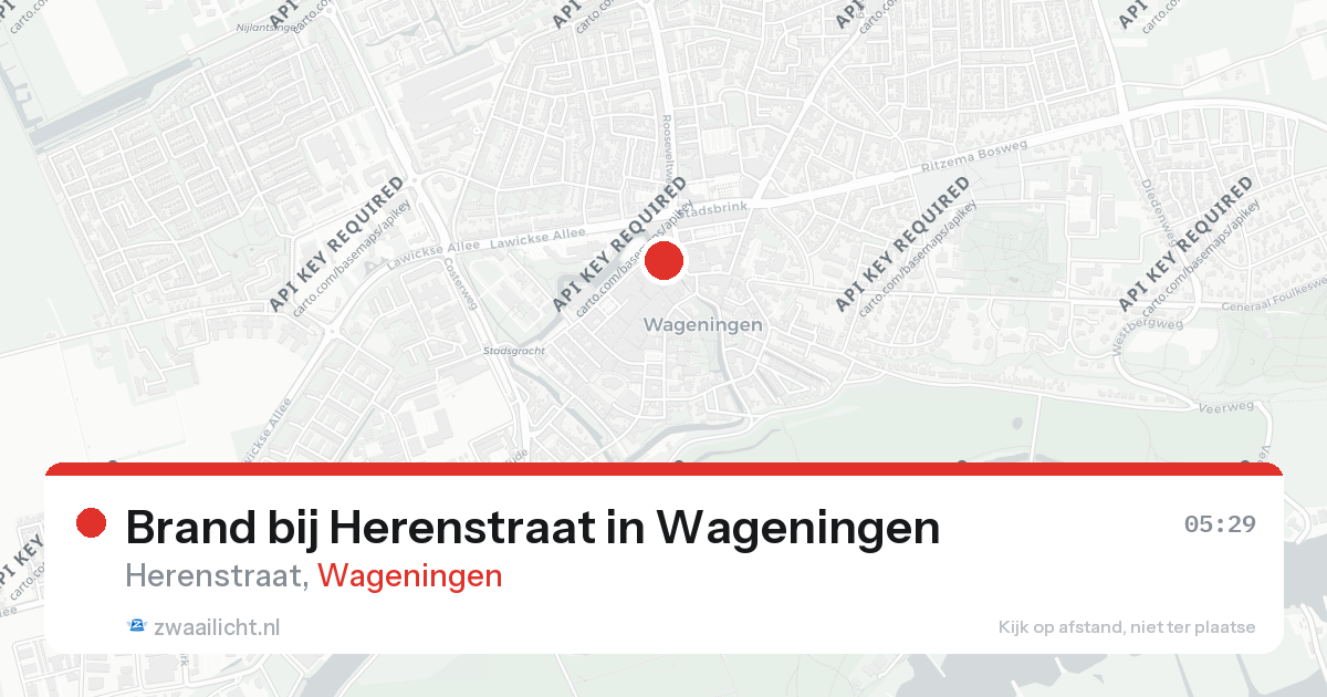 Brand bij Herenstraat in Wageningen — 26 aug 2026