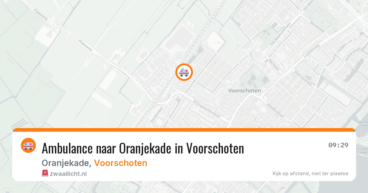 Ambulance naar Oranjekade in Voorschoten — 4 aug 2026
