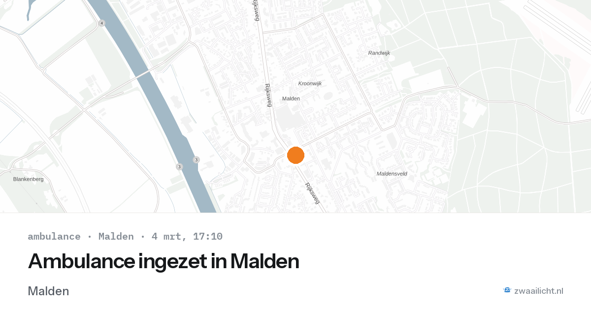 Ambulance ingezet in Malden — 2 feb 2026