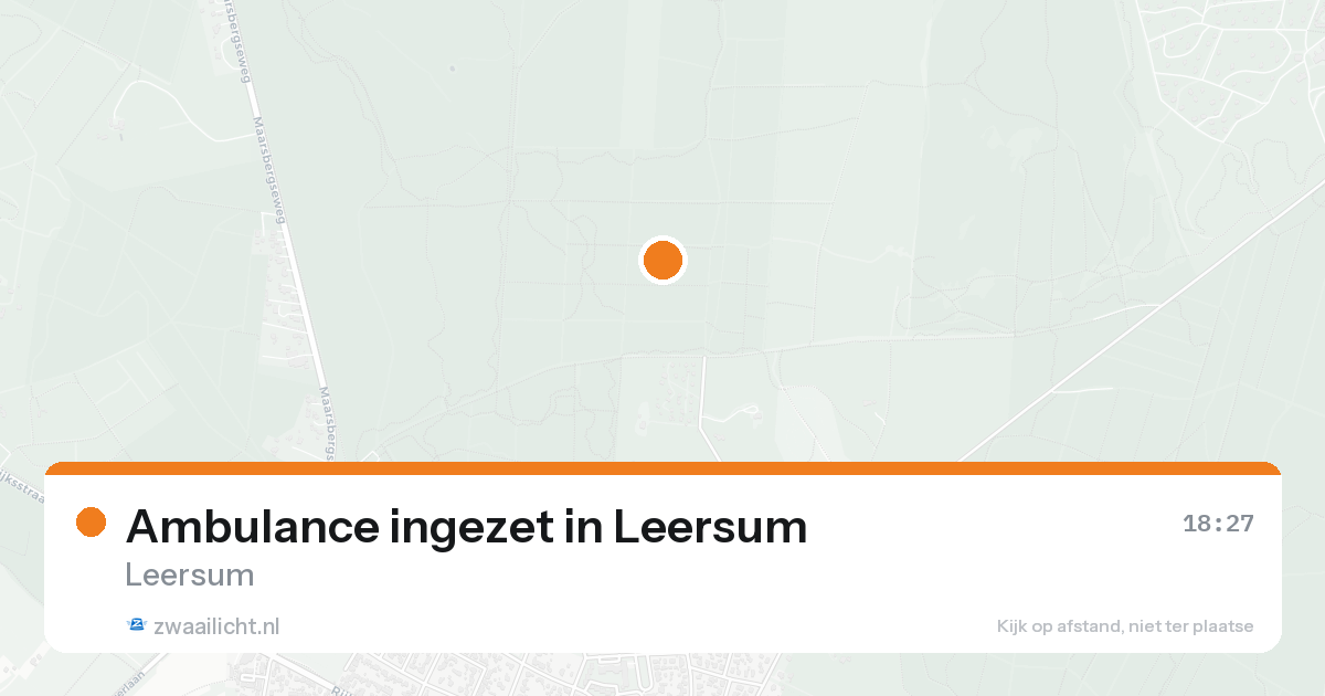 Ambulance ingezet in Leersum — 15 aug 2026