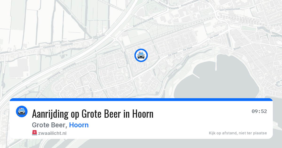 Aanrijding op Grote Beer in Hoorn — 3 apr 2026