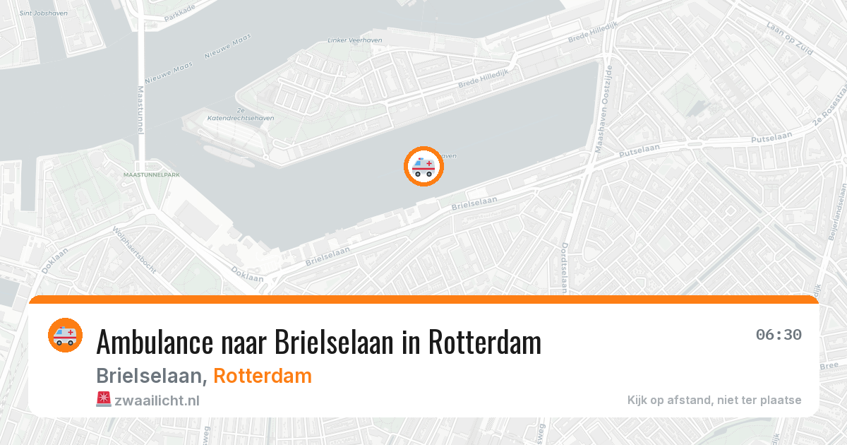 Ambulance naar Brielselaan in Rotterdam — 14 aug 2026