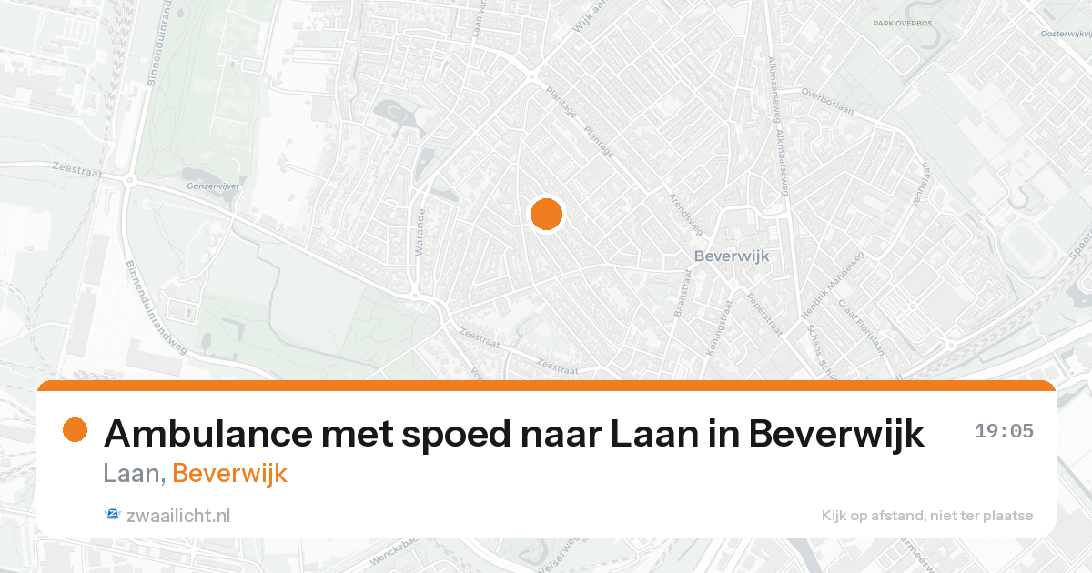 Ambulance met spoed naar Laan in Beverwijk — 20 aug 2026