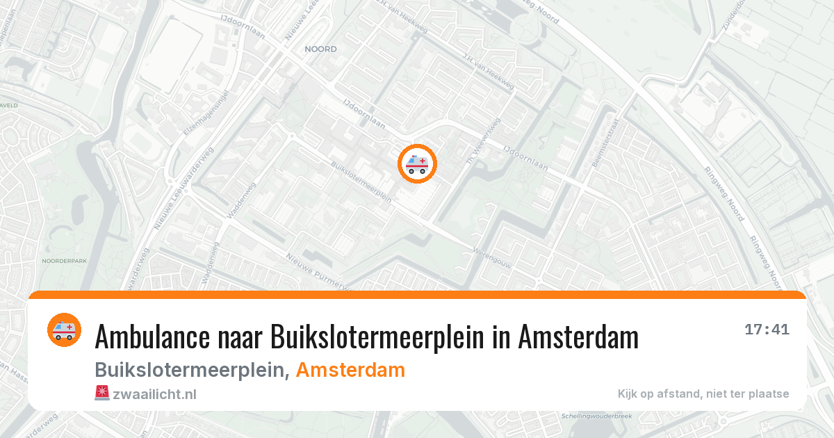 Ambulance naar Buikslotermeerplein in Amsterdam — 12 jun 2026