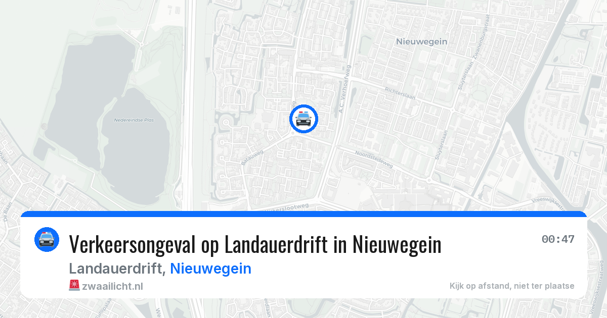 Verkeersongeval op Landauerdrift in Nieuwegein — 30 mei 2026