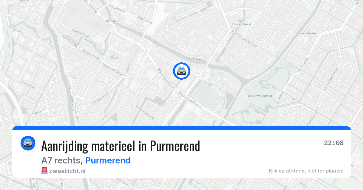 Aanrijding materieel in Purmerend — 20 mei 2026