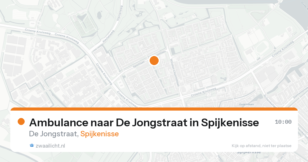 Ambulance naar De Jongstraat in Spijkenisse — 19 aug 2026