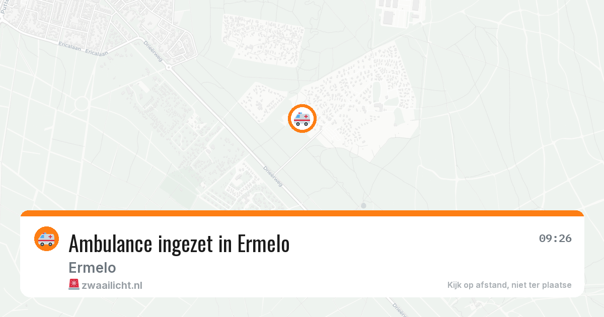 Ambulance ingezet in Ermelo — 31 jul 2026