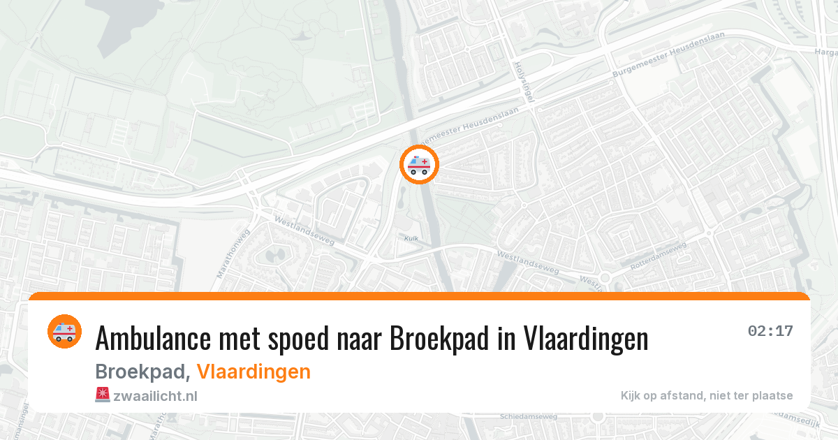 Ambulance met spoed naar Broekpad in Vlaardingen — 28 jun 2026