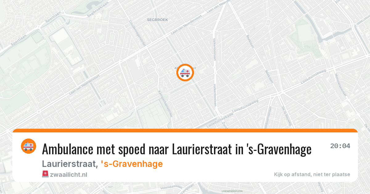 Ambulance met spoed naar Laurierstraat in 's-Gravenhage — 2 apr 2026