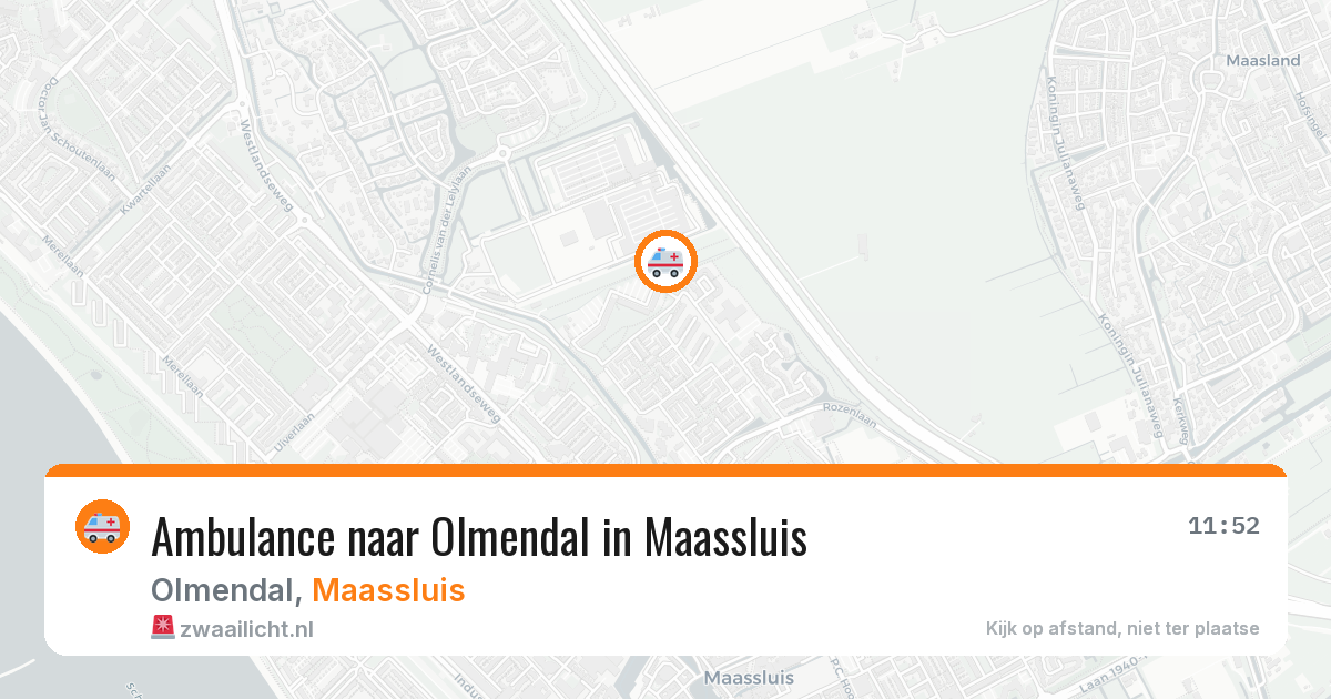 Ambulance naar Olmendal in Maassluis — 18 jun 2026