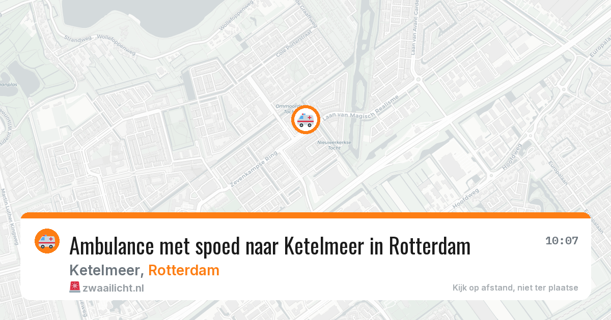 Ambulance met spoed naar Ketelmeer in Rotterdam — 2 jul 2026