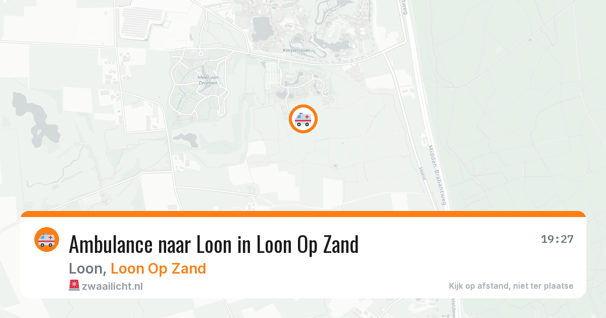 Ambulance naar Loon in Loon Op Zand — 12 jul 2026