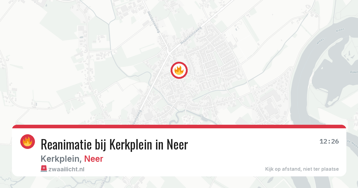 Reanimatie bij Kerkplein in Neer — 5 mrt 2026