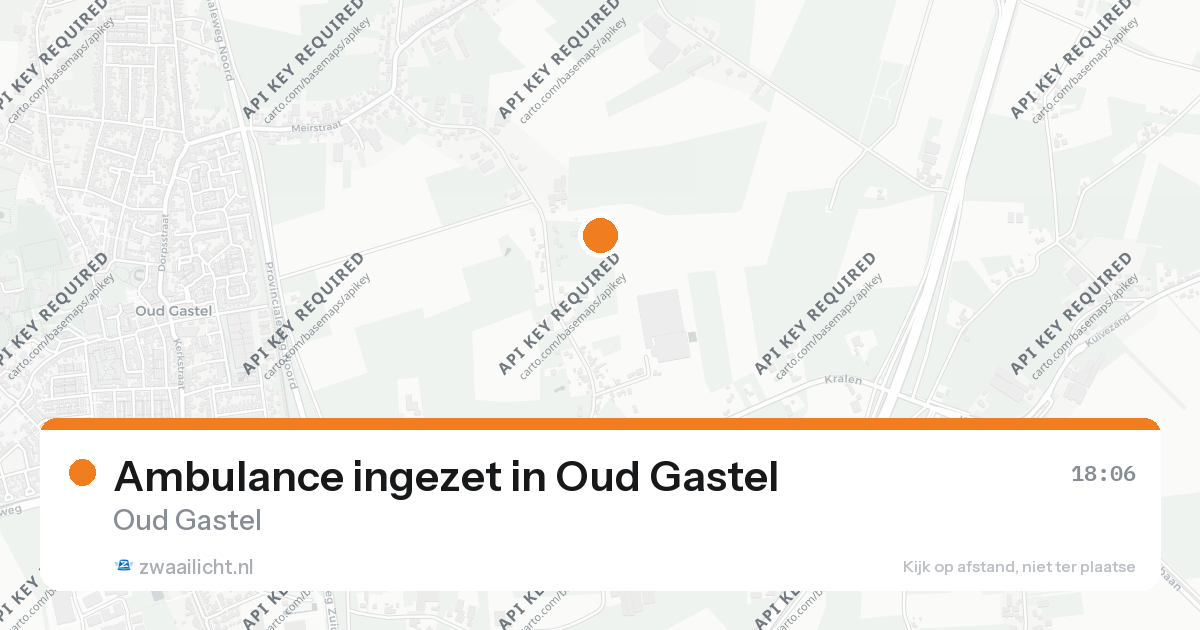 Ambulance ingezet in Oud Gastel — 26 aug 2026