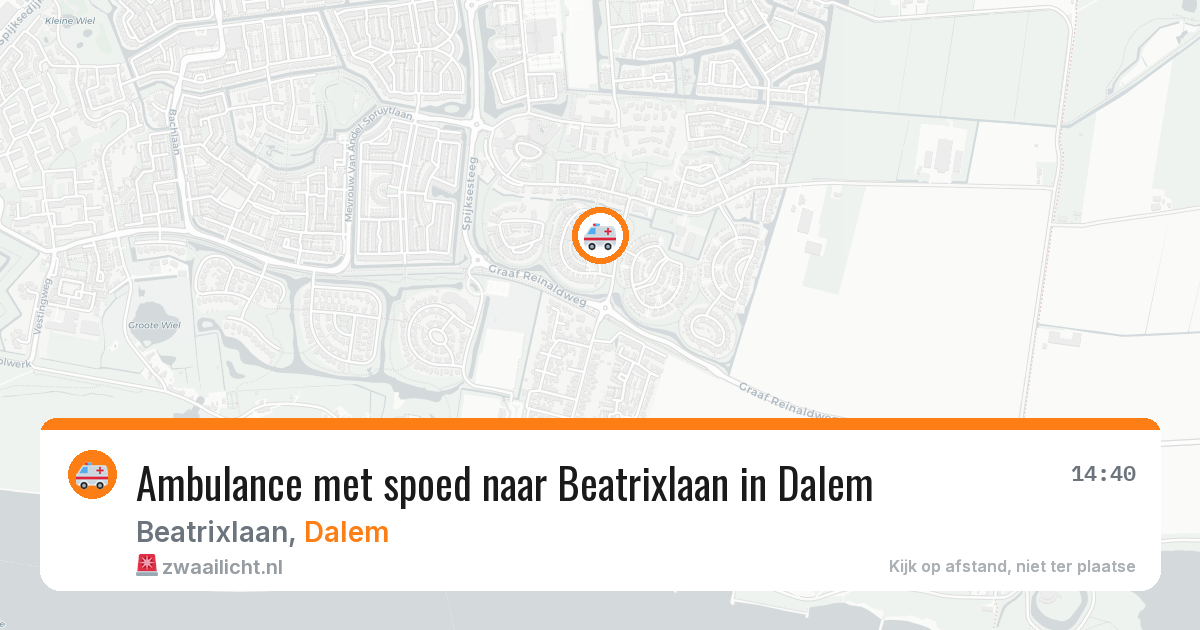 Ambulance met spoed naar Beatrixlaan in Dalem — 11 apr 2026