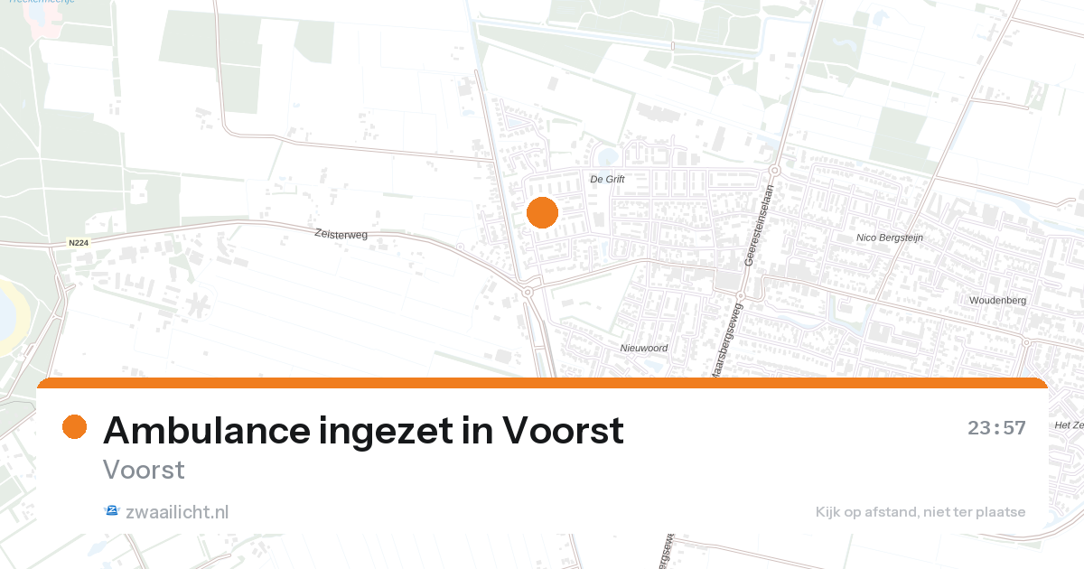 Ambulance ingezet in Voorst — 31 jan 2026