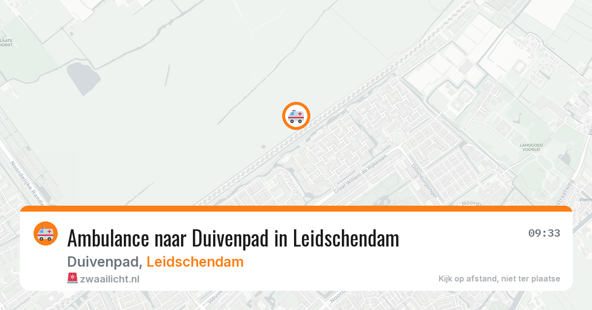 Ambulance naar Duivenpad in Leidschendam — 13 aug 2026