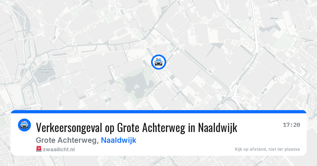 Verkeersongeval op Grote Achterweg in Naaldwijk — 25 jun 2026