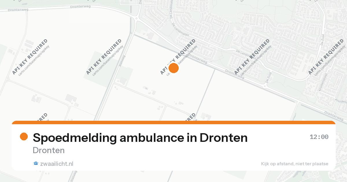 Spoedmelding ambulance in Dronten — 26 aug 2026