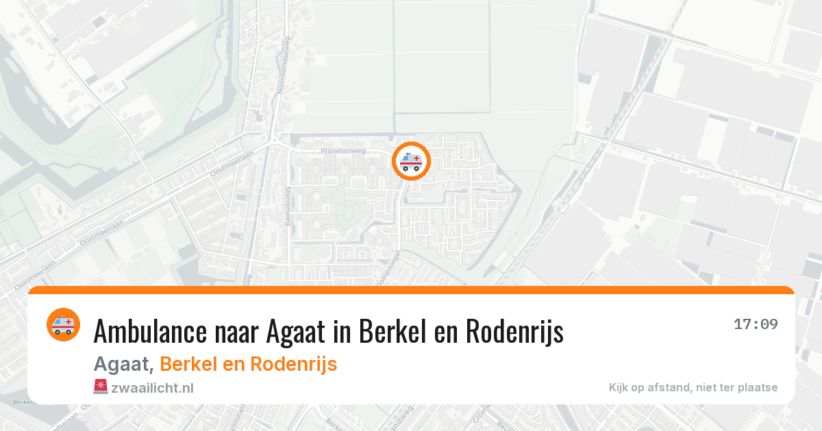 Ambulance naar Agaat in Berkel en Rodenrijs — 22 apr 2026