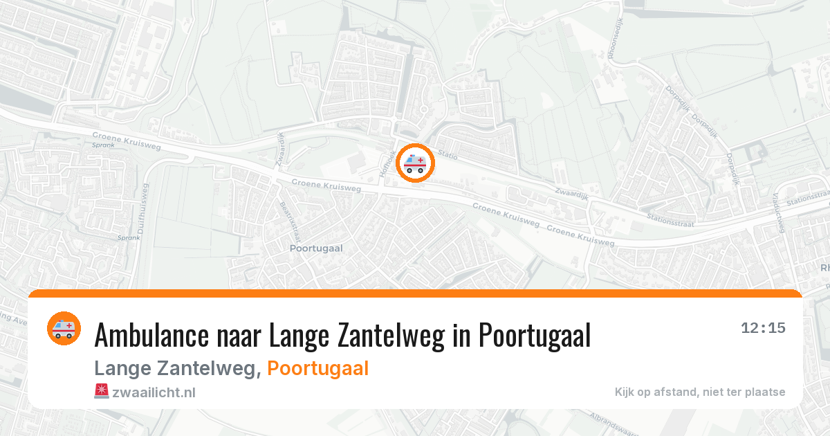 Ambulance naar Lange Zantelweg in Poortugaal — 16 jul 2026