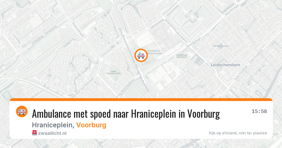 Ambulance met spoed naar Hraniceplein in Voorburg — 2 mrt 2026