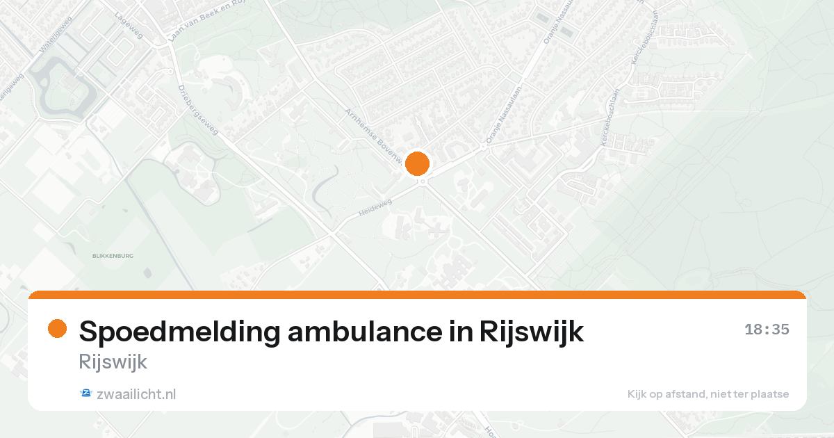 Spoedmelding ambulance in Rijswijk — 23 jan 2026