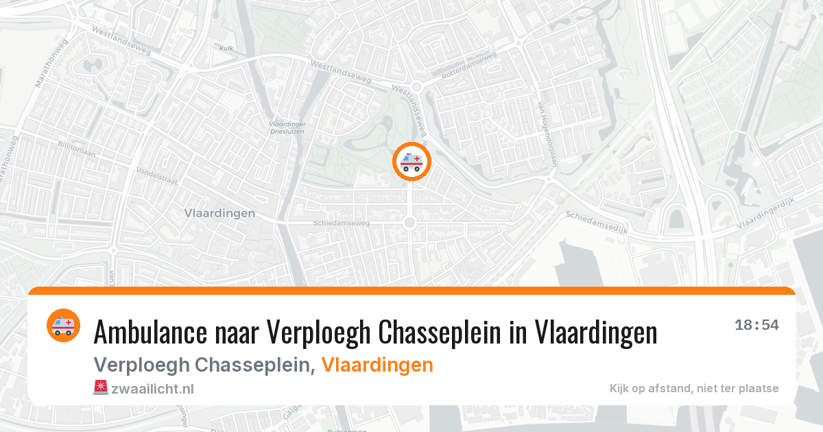 Ambulance naar Verploegh Chasseplein in Vlaardingen — 3 jun 2026