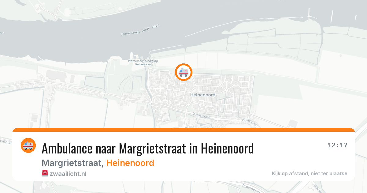Ambulance naar Margrietstraat in Heinenoord — 25 mei 2026