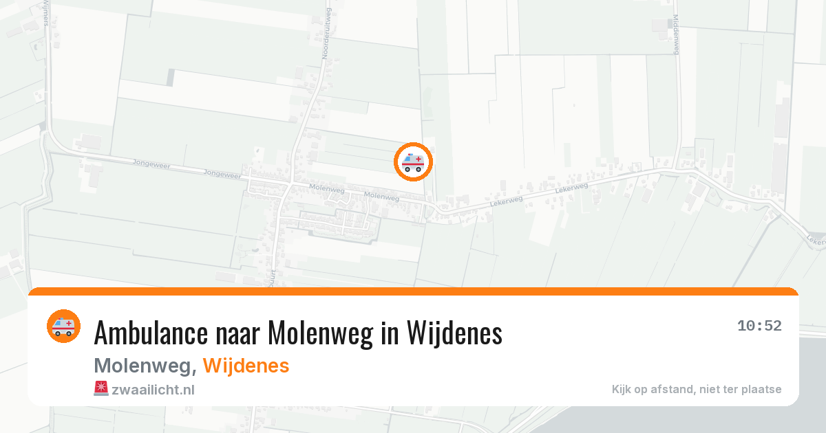 Ambulance naar Molenweg in Wijdenes — 6 apr 2026