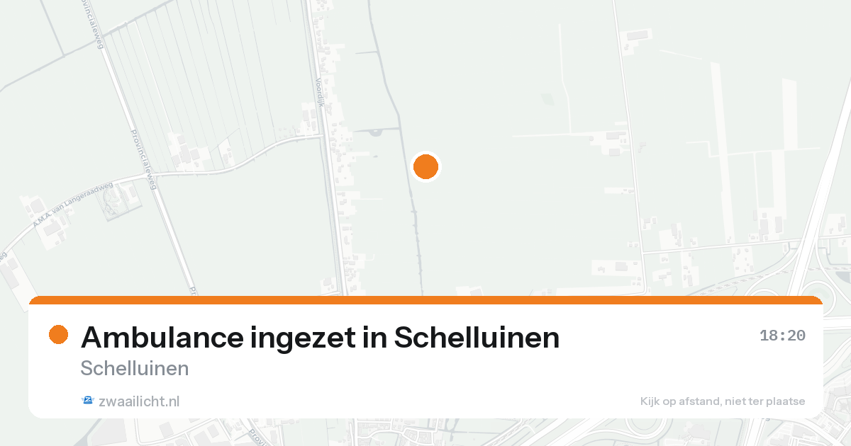 Ambulance ingezet in Schelluinen — 11 aug 2026
