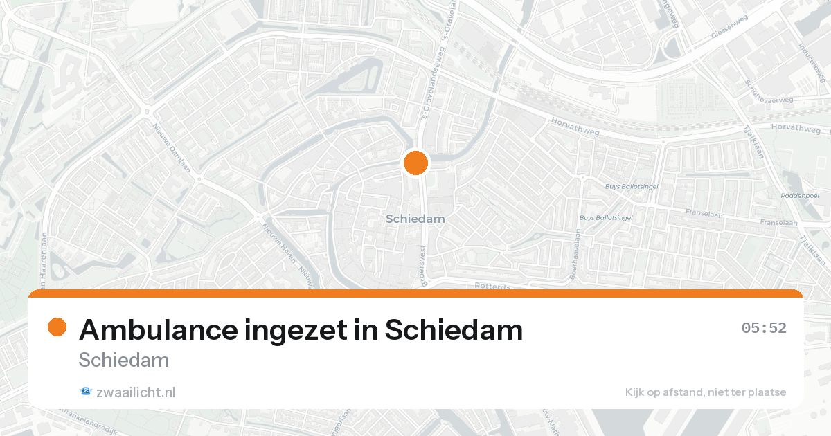 Ambulance ingezet in Schiedam — 28 mei 2026