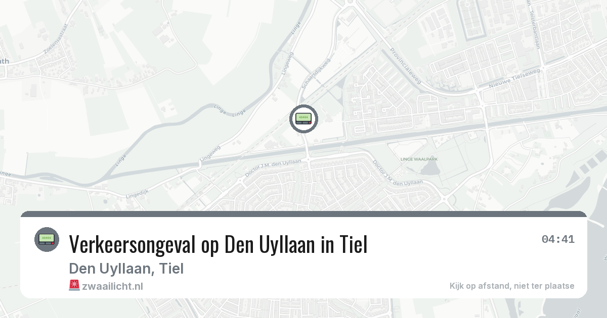 Verkeersongeval op Den Uyllaan in Tiel — 19 mei 2026