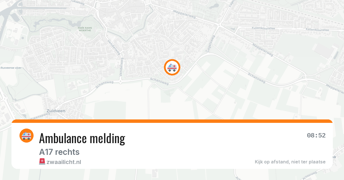Ambulance melding — 24 jun 2026 | 🚨 Zwaailicht.nl