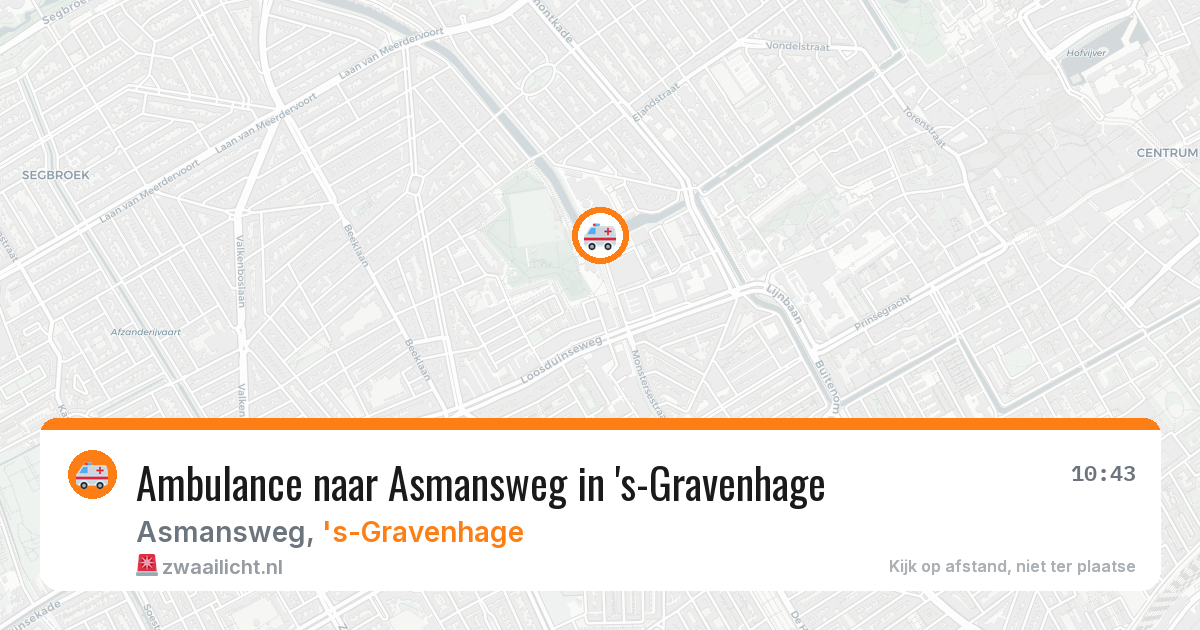 Ambulance naar Asmansweg in 's-Gravenhage — 18 jun 2026