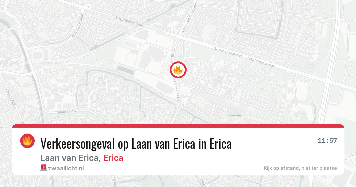 Verkeersongeval op Laan van Erica in Erica — 22 mei 2026