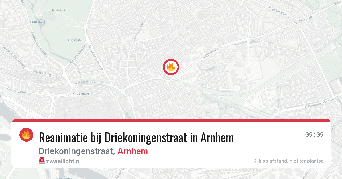 Reanimatie bij Driekoningenstraat in Arnhem — 11 mei 2026