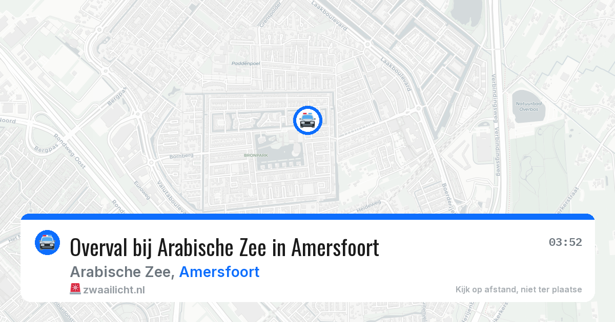 Overval bij Arabische Zee in Amersfoort — 9 mrt 2026
