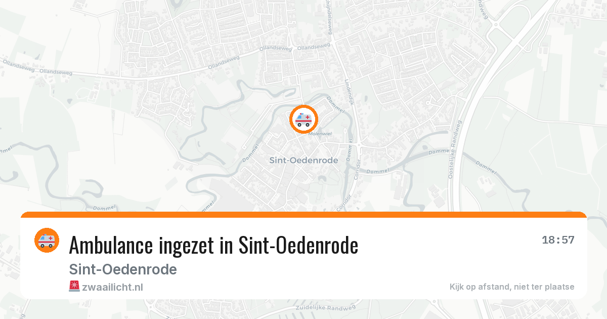 Ambulance ingezet in Sint-Oedenrode — 7 mei 2026