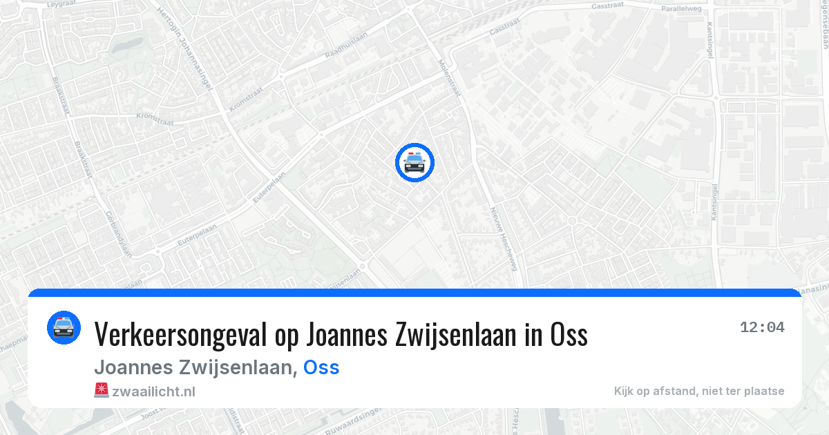 Verkeersongeval op Joannes Zwijsenlaan in Oss — 11 mei 2026