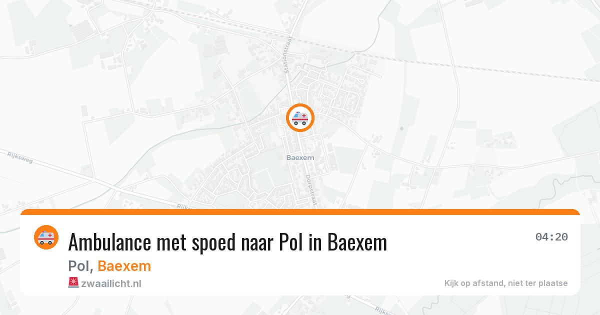 Ambulance met spoed naar Pol in Baexem — 7 mei 2026