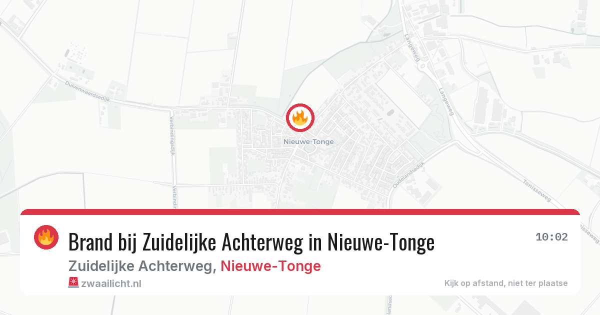 Brand bij Zuidelijke Achterweg in Nieuwe-Tonge — 23 mrt 2026