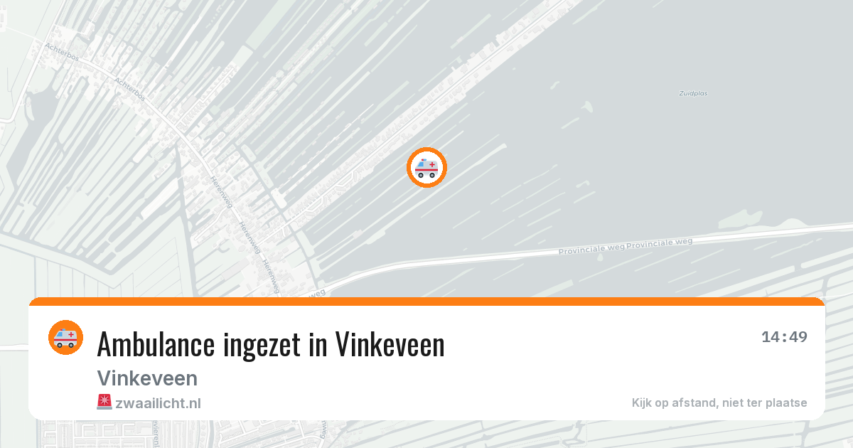 Ambulance ingezet in Vinkeveen — 11 aug 2026