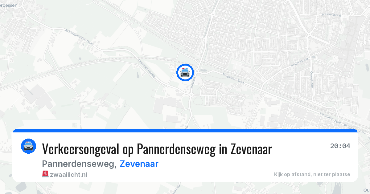 Verkeersongeval op Pannerdenseweg in Zevenaar — 20 jun 2026
