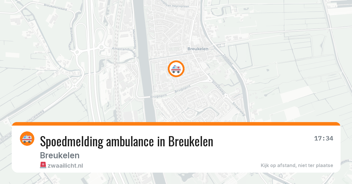Spoedmelding ambulance in Breukelen — 13 aug 2026