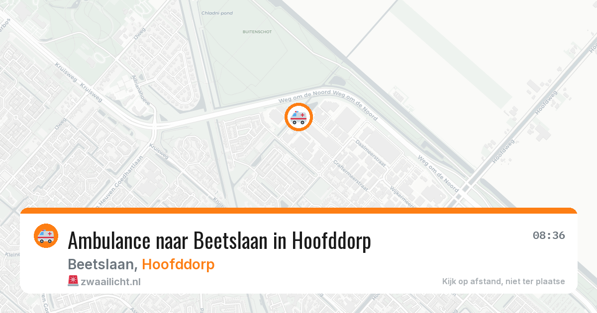 Ambulance naar Beetslaan in Hoofddorp — 4 jul 2026