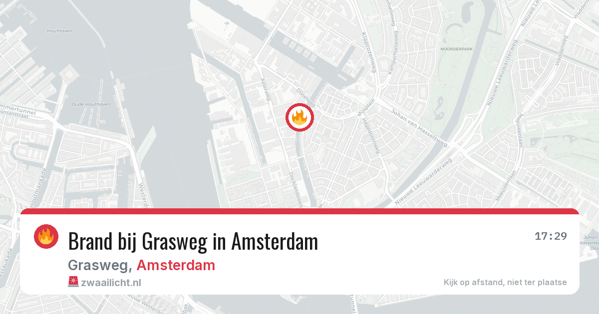 Brand bij Grasweg in Amsterdam — 19 jul 2026